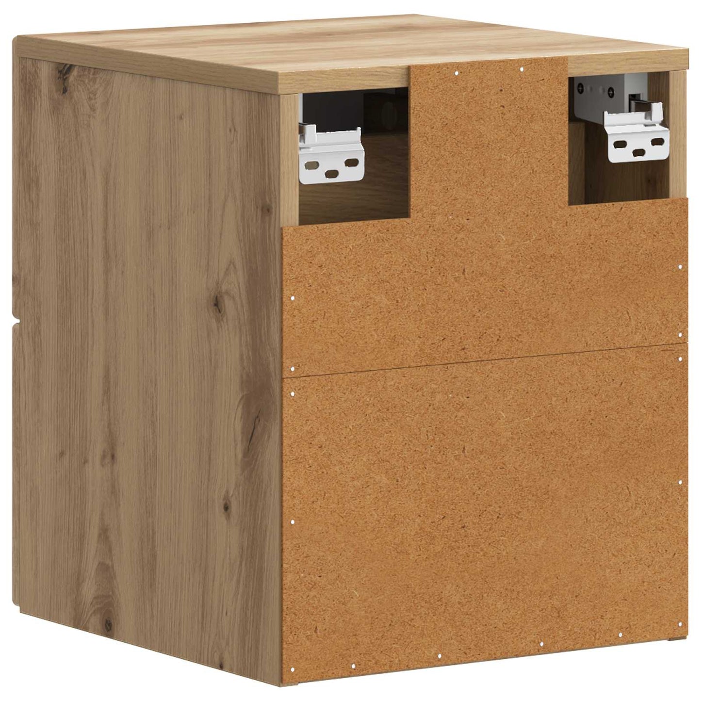 Wall-Mounted Bedside Cabinet 2 pcs Artisan Oak Engineered Wood