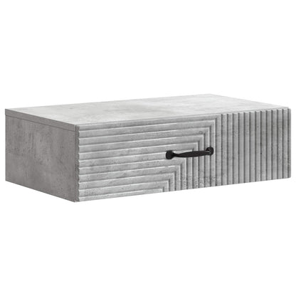 Wall-Mounted Side Table Concrete Grey 59 x 34.5 x 17 cm