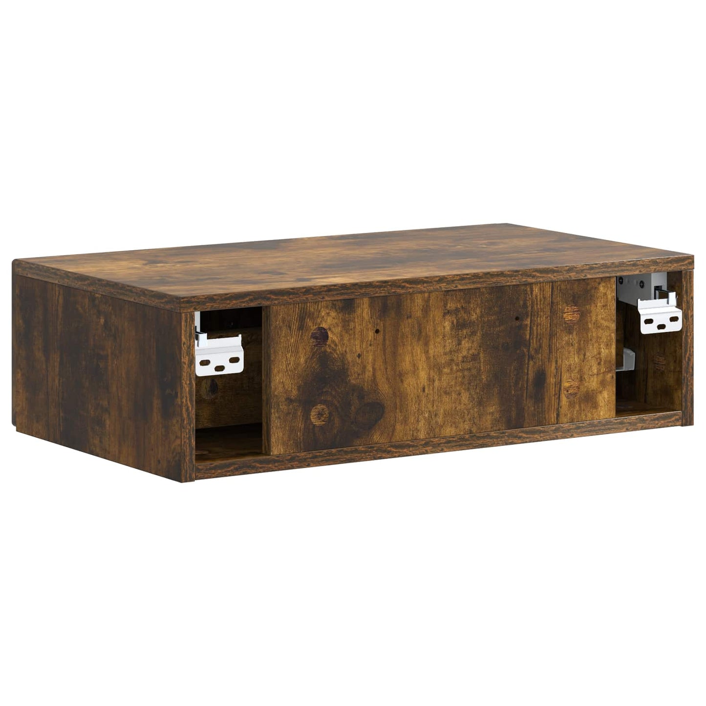 Wall-Mounted Side Table Smoked Oak 59 x 34.5 x 17 cm