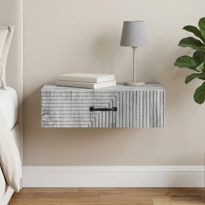 Wall-Mounted Side Table Grey Sonoma 59 x 34.5 x 17 cm