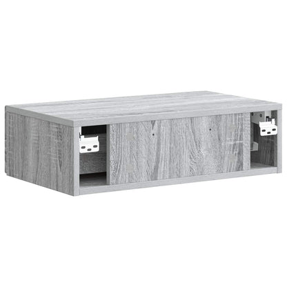 Wall-Mounted Side Table Grey Sonoma 59 x 34.5 x 17 cm