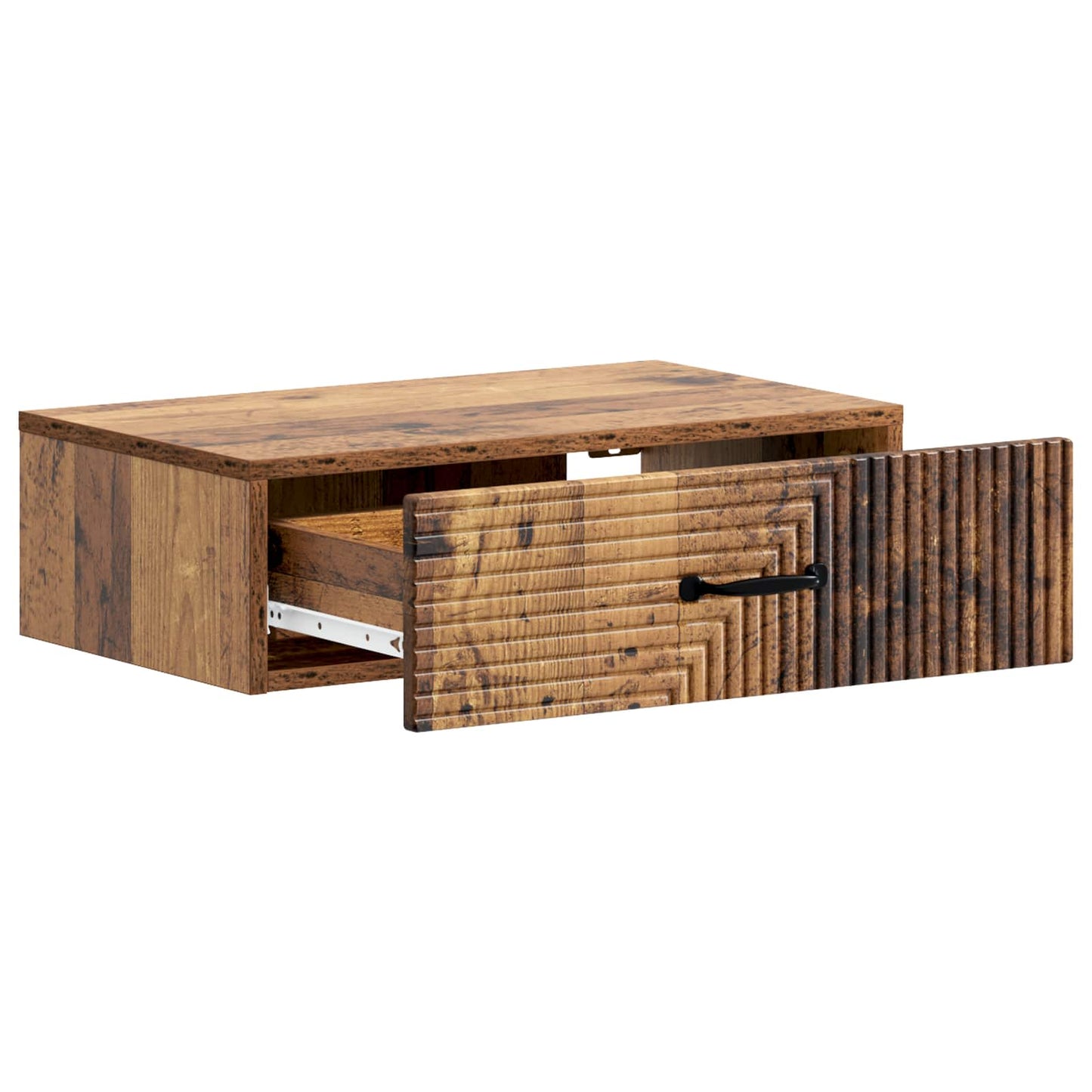 Wall-Mounted Side Table Wall-mounted Old Wood 59 x 34.5 x 17 cm