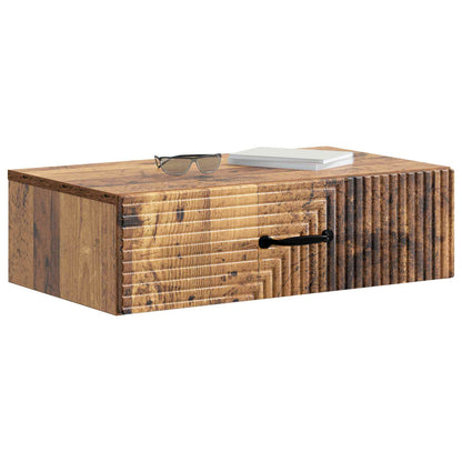 Wall-Mounted Side Table Wall-mounted Old Wood 59 x 34.5 x 17 cm