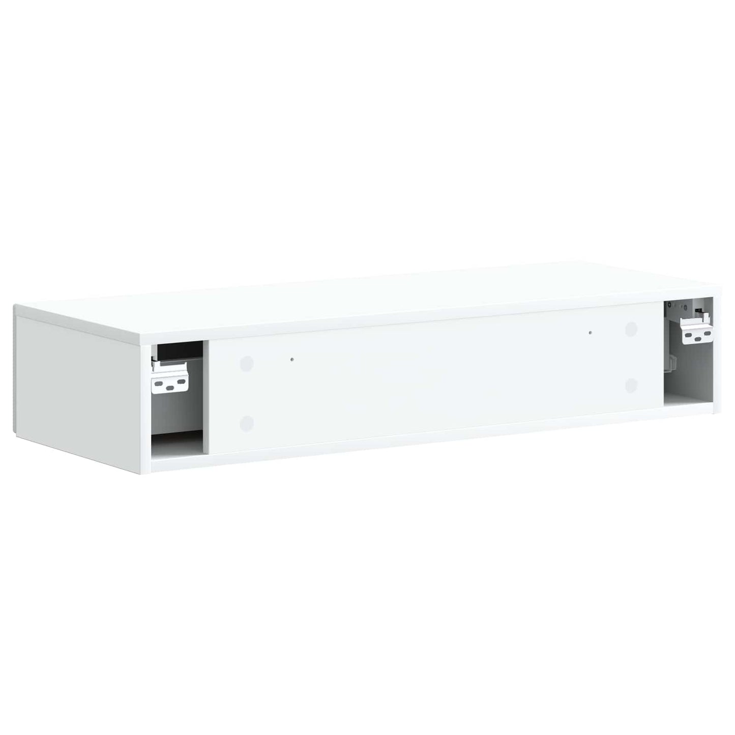Wall-Mounted Side Table Wall-mounted White 87.5 x 34.5 x 17 cm