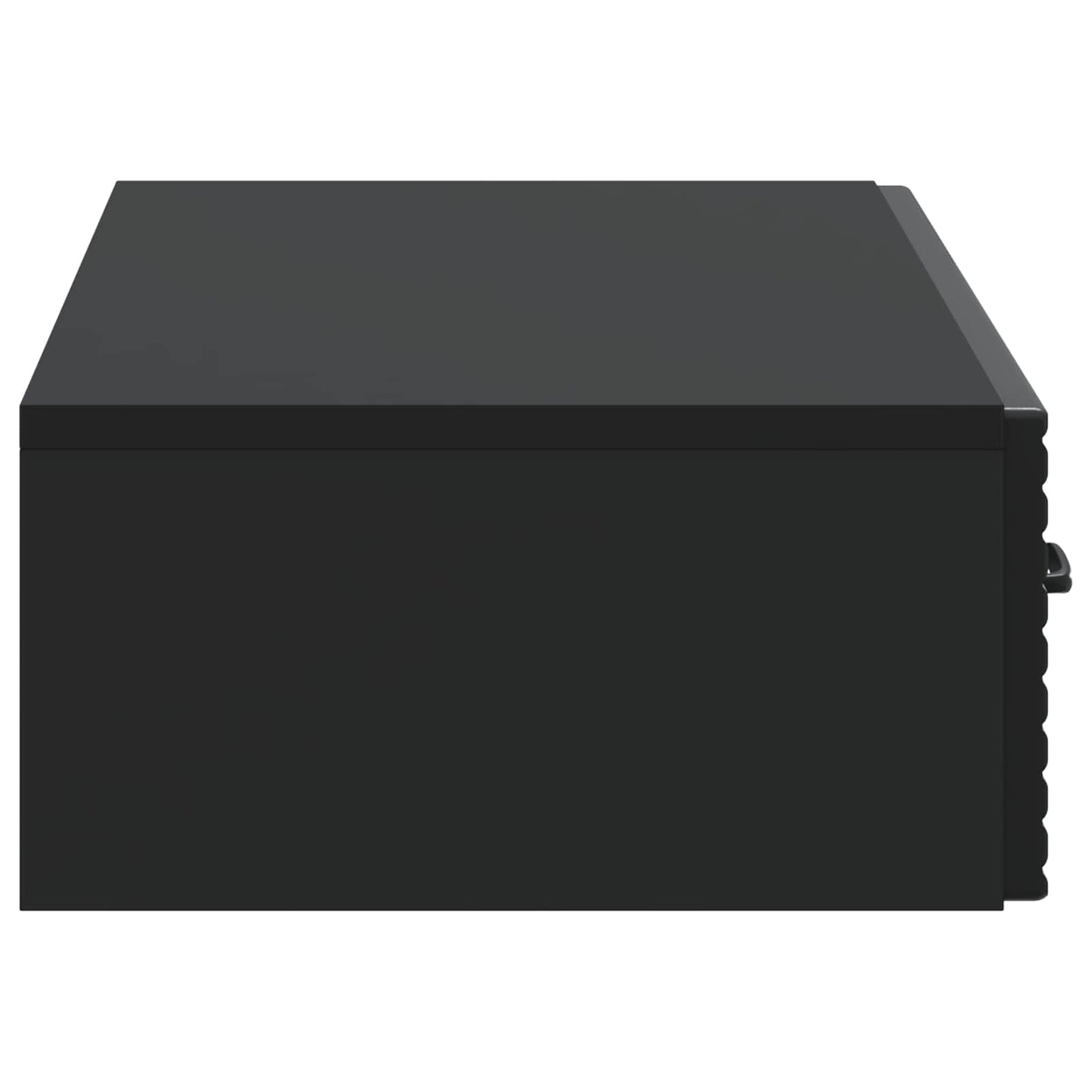 Wall-Mounted Side Table Wall-mounted Black 87.5 x 34.5 x 17 cm