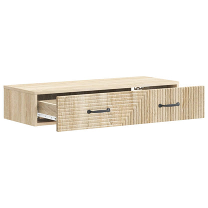 Wall-Mounted Side Table Sonoma Oak 87.5 x 34.5 x 17 cm