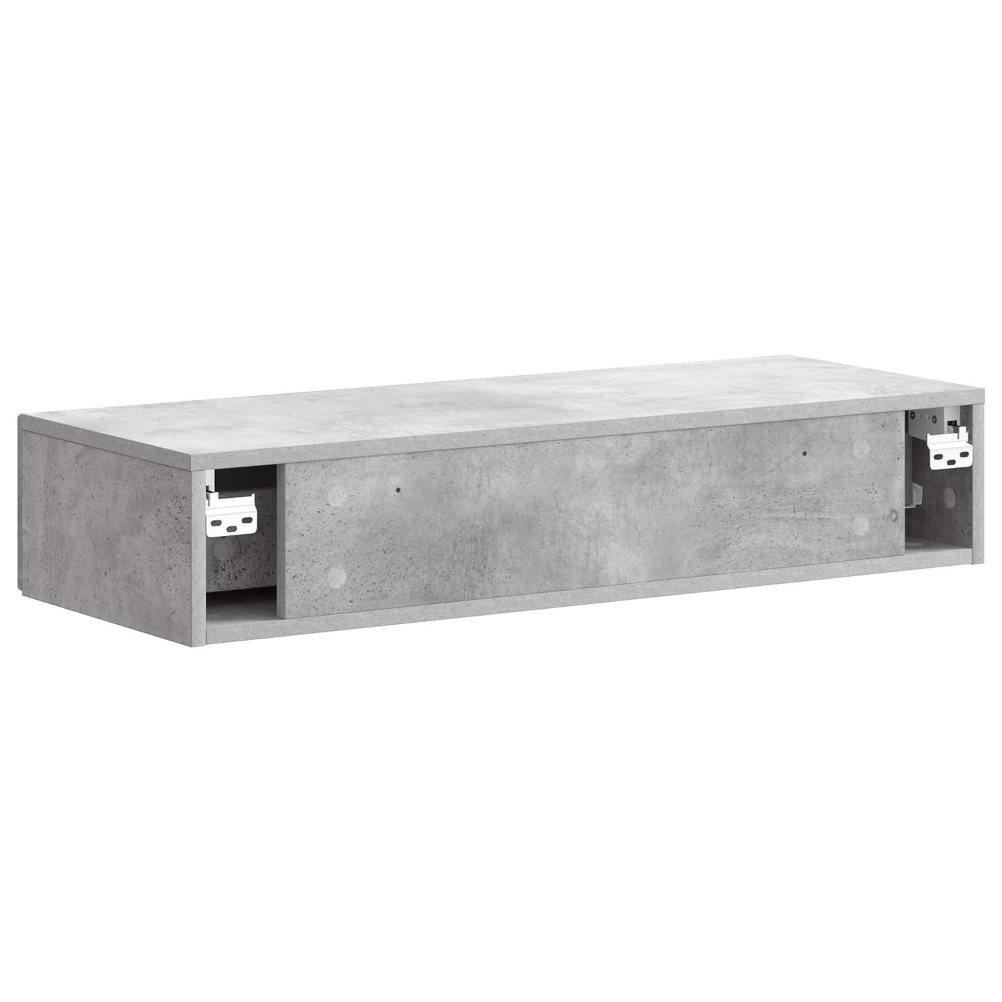 Wall-Mounted Side Table Concrete Grey 87.5 x 34.5 x 17 cm