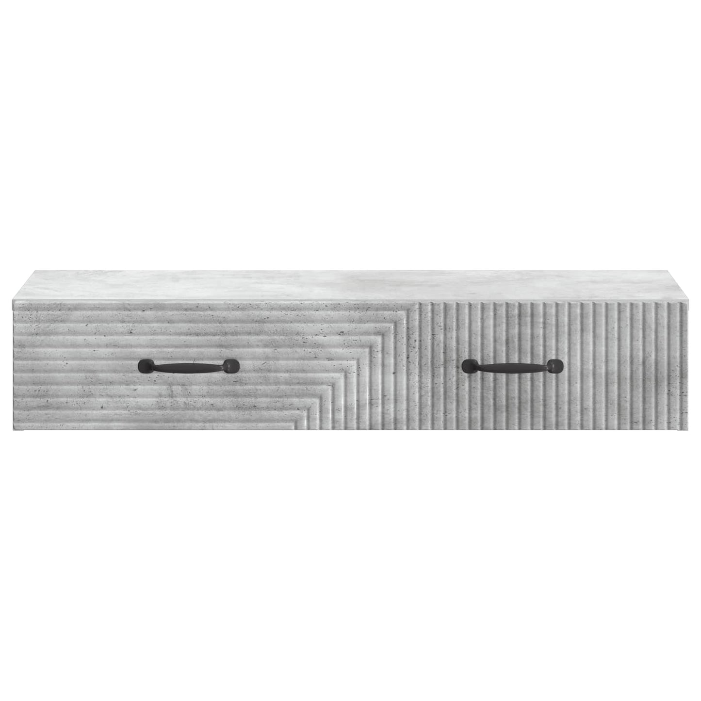 Wall-Mounted Side Table Concrete Grey 87.5 x 34.5 x 17 cm