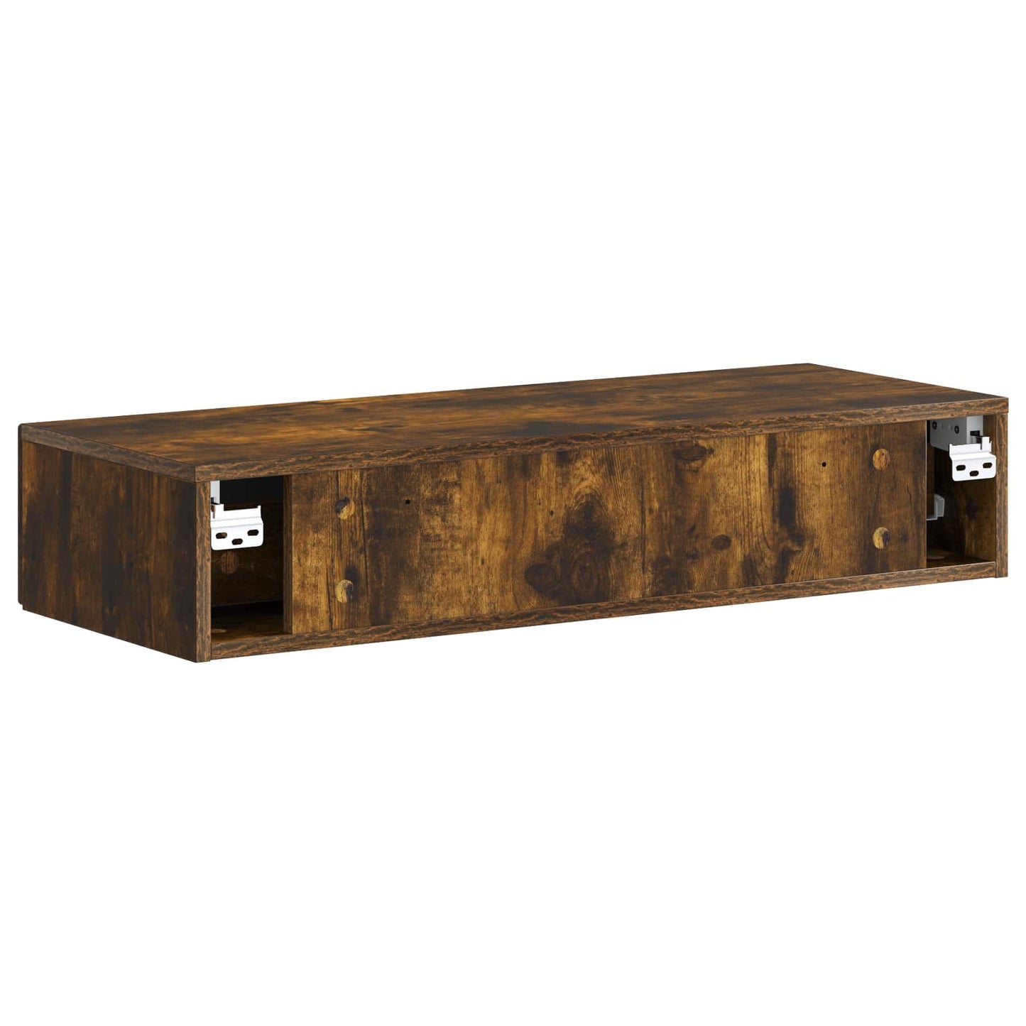 Wall-Mounted Side Table Smoked Oak 87.5 x 34.5 x 17 cm