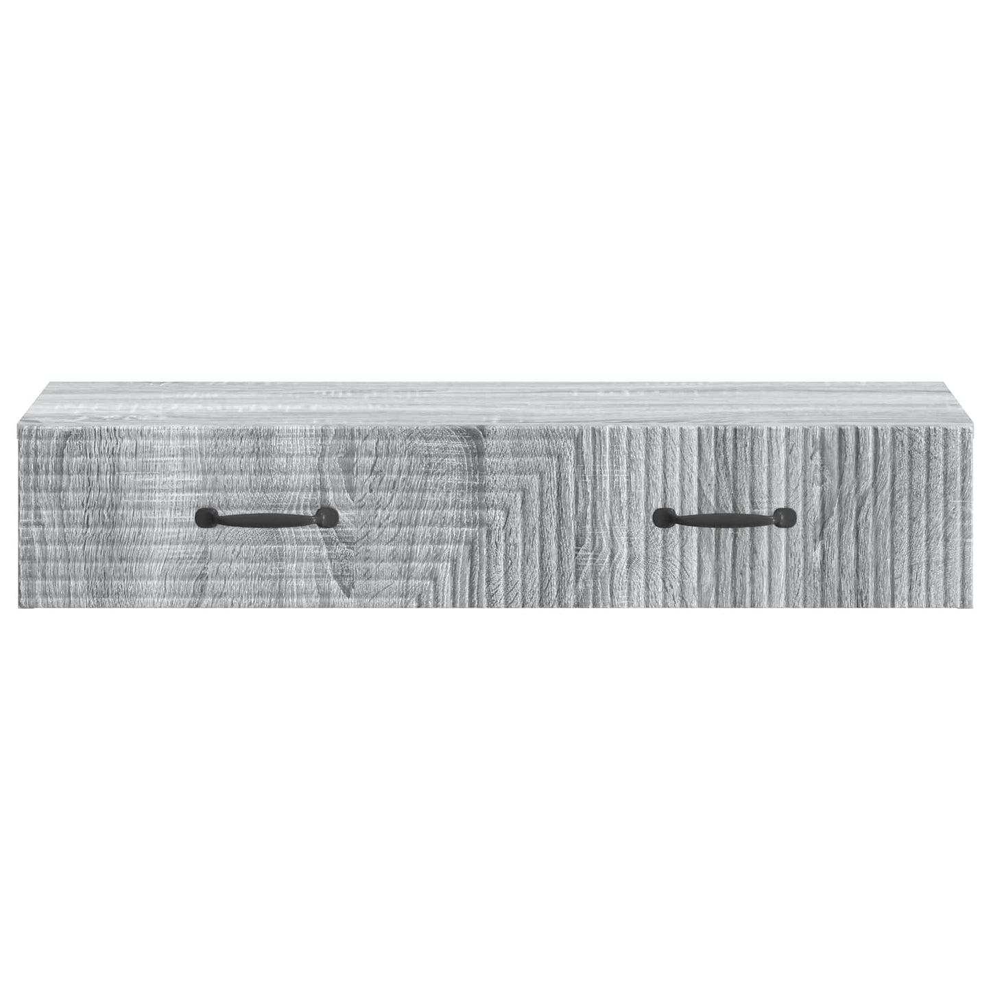 Wall-Mounted Side Table Grey Sonoma 87.5 x 34.5 x 17 cm
