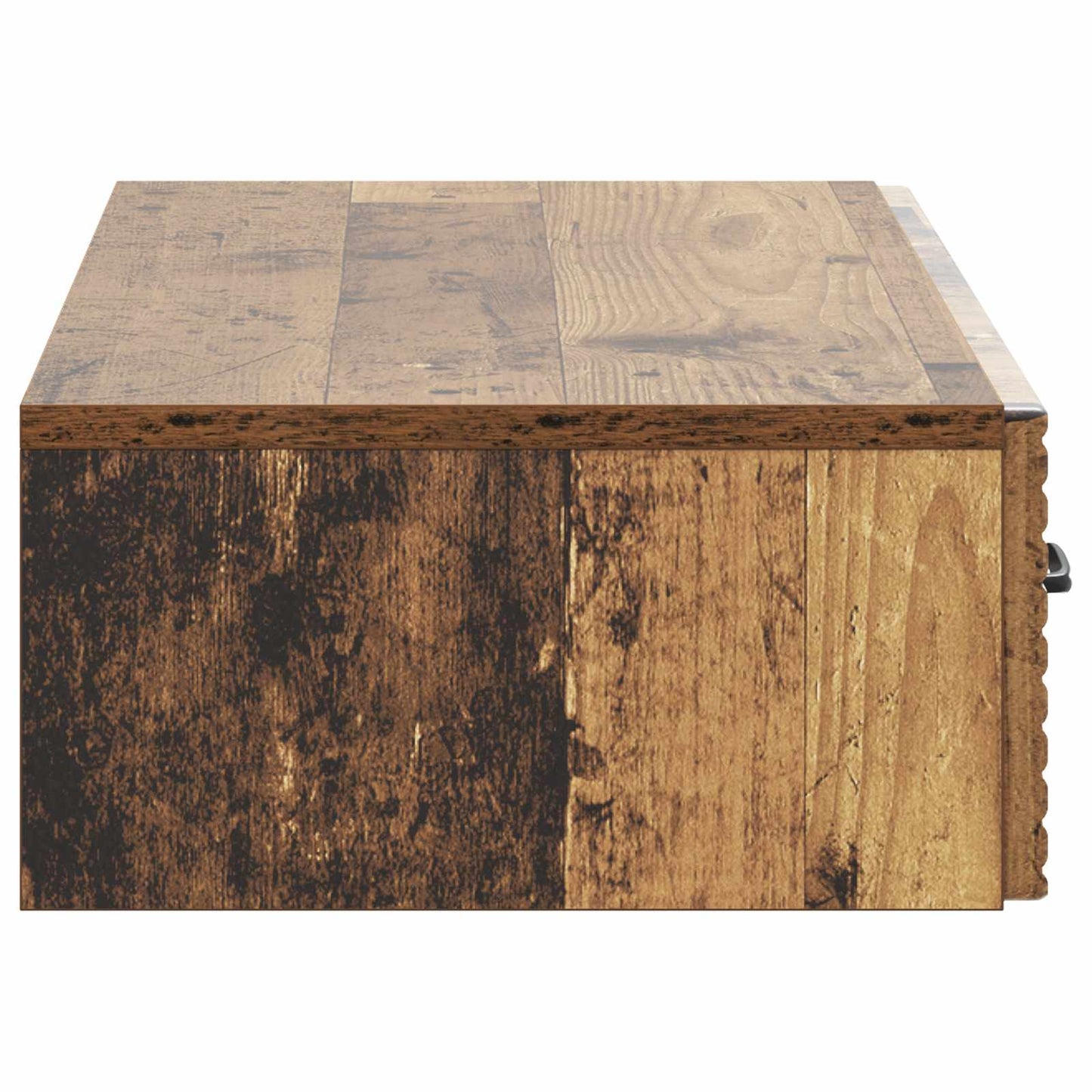 Wall-Mounted Side Table Old Wood 87.5 x 34.5 x 17 cm