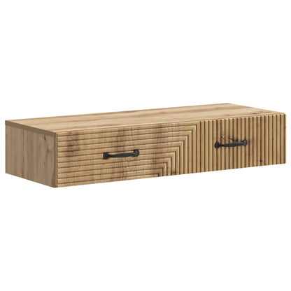 Wall-Mounted Side Table Artisan Oak 87.5 x 34.5 x 17 cm