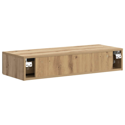 Wall-Mounted Side Table Artisan Oak 87.5 x 34.5 x 17 cm