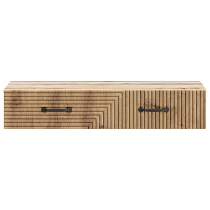 Wall-Mounted Side Table Artisan Oak 87.5 x 34.5 x 17 cm
