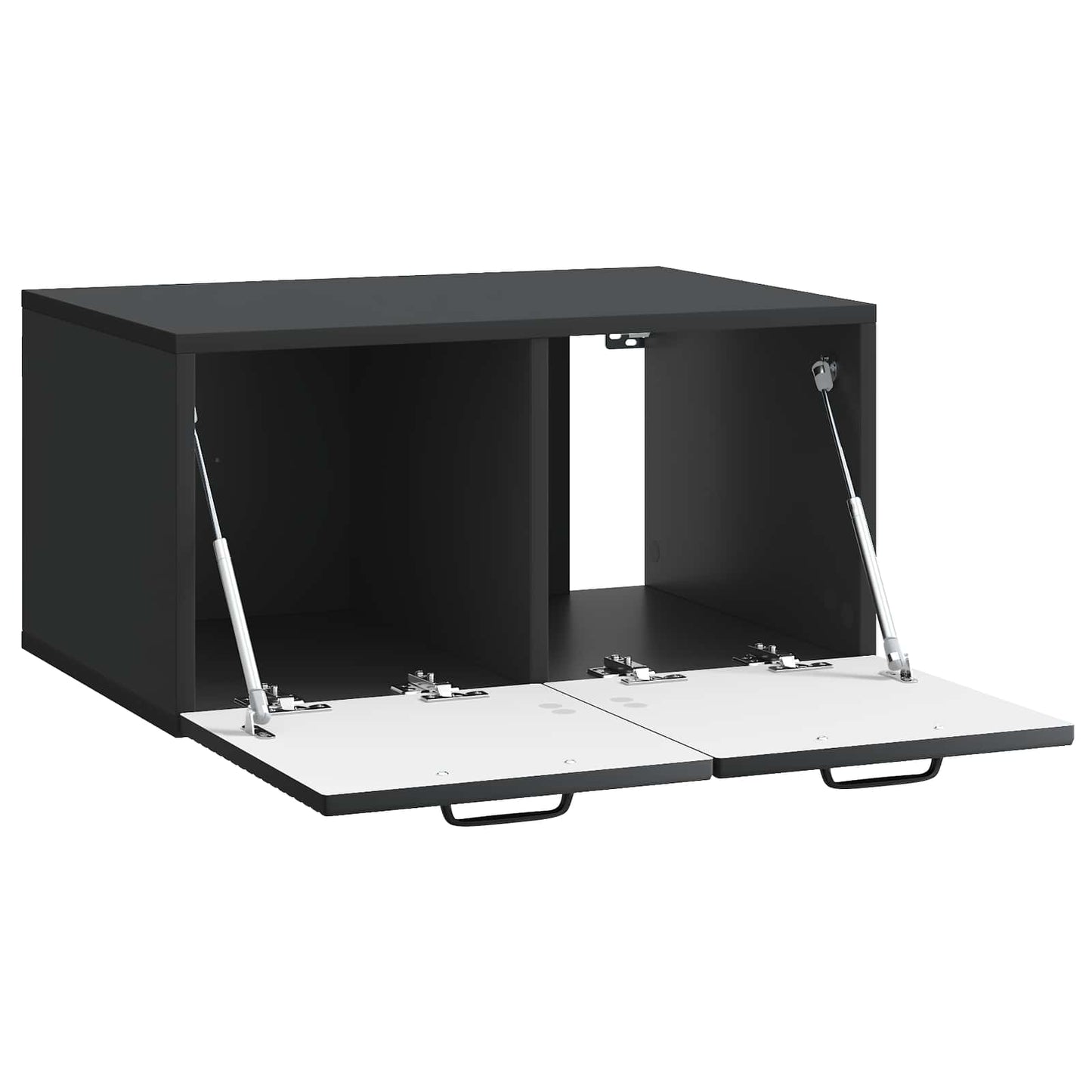 Wall-Mounted TV Cabinet Black 59.5 x 41 x 30 cm Engineered Wood