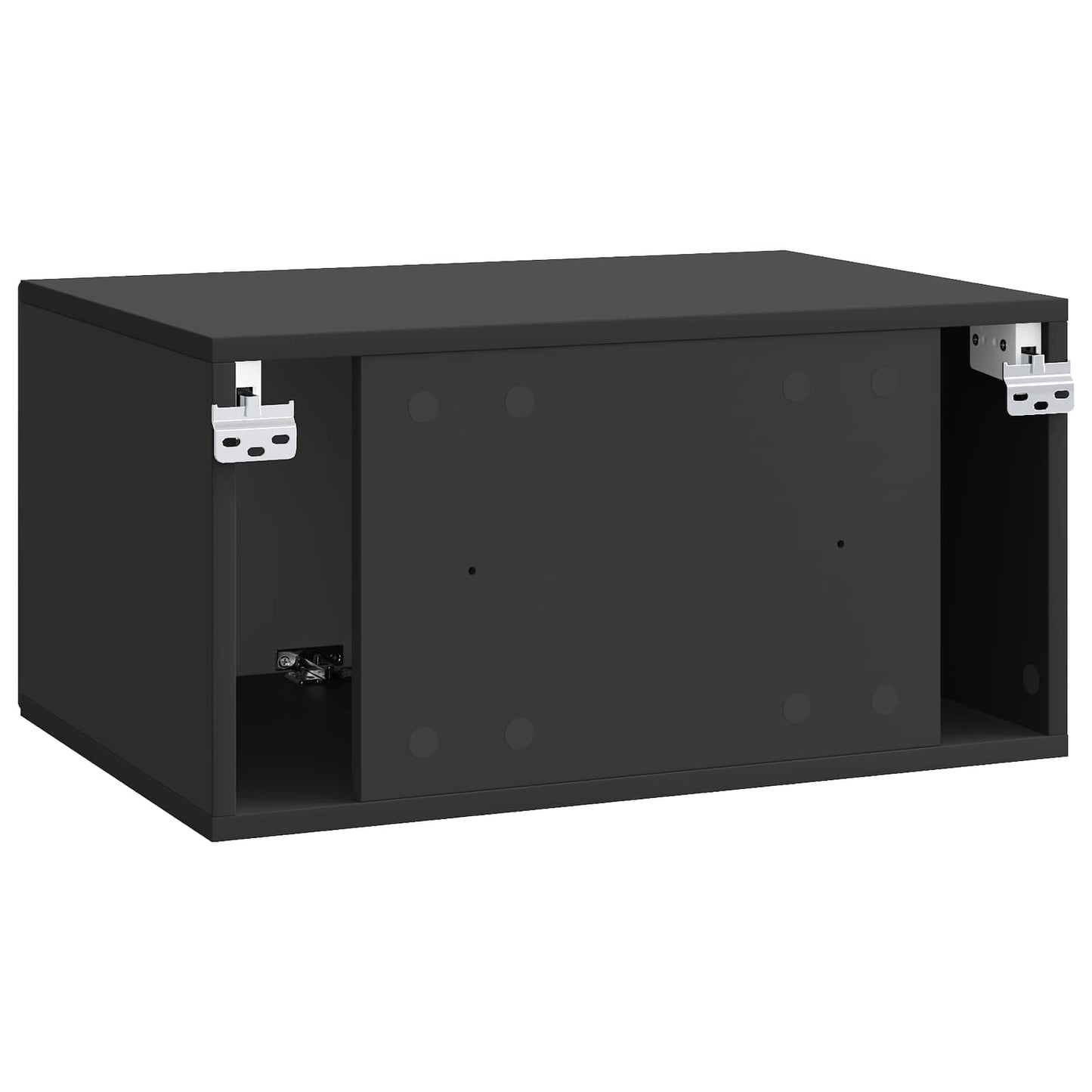 Wall-Mounted TV Cabinet Black 59.5 x 41 x 30 cm Engineered Wood