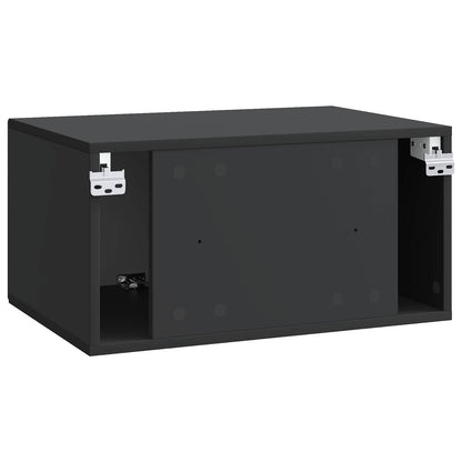Wall-Mounted TV Cabinet Black 59.5 x 41 x 30 cm Engineered Wood