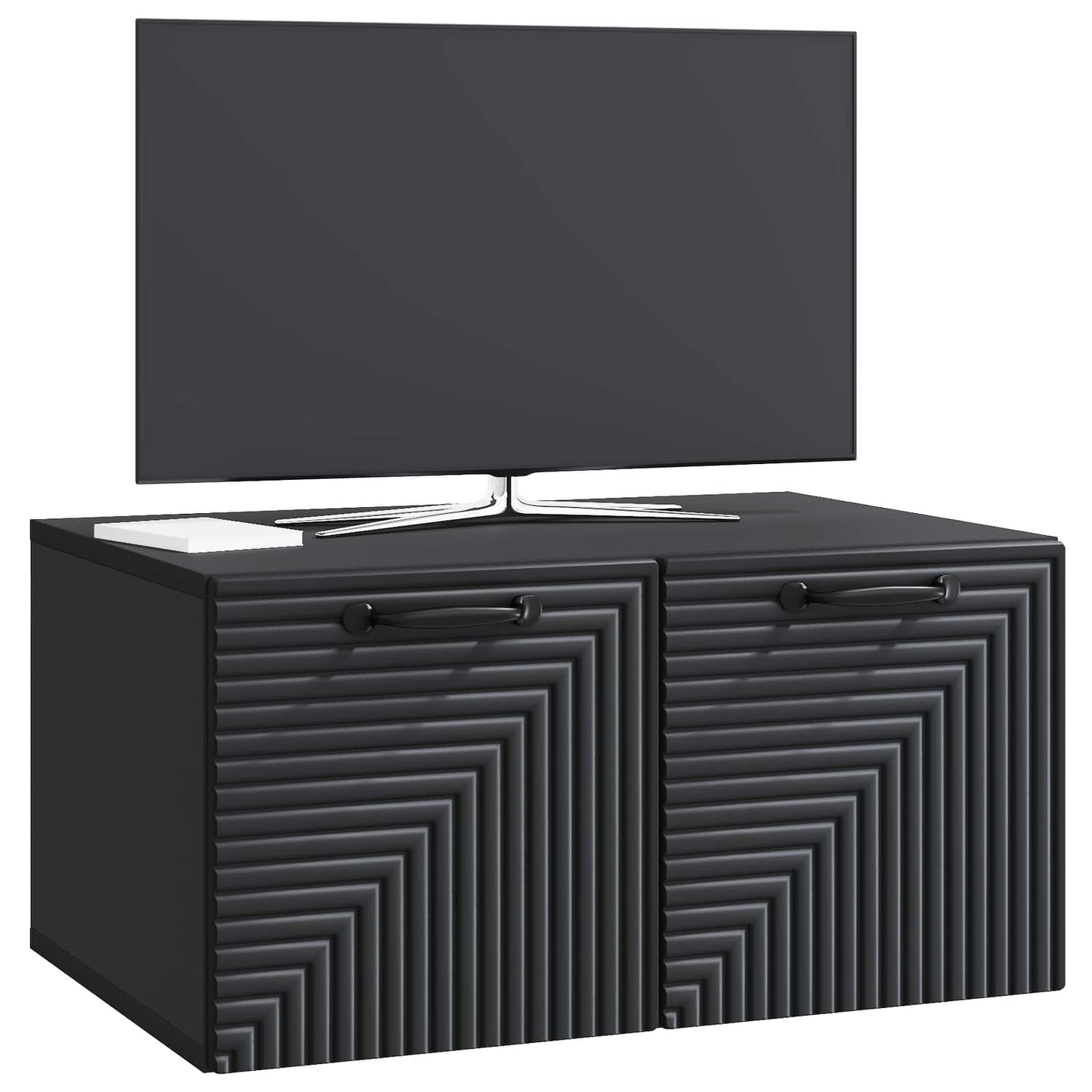 Wall-Mounted TV Cabinet Black 59.5 x 41 x 30 cm Engineered Wood
