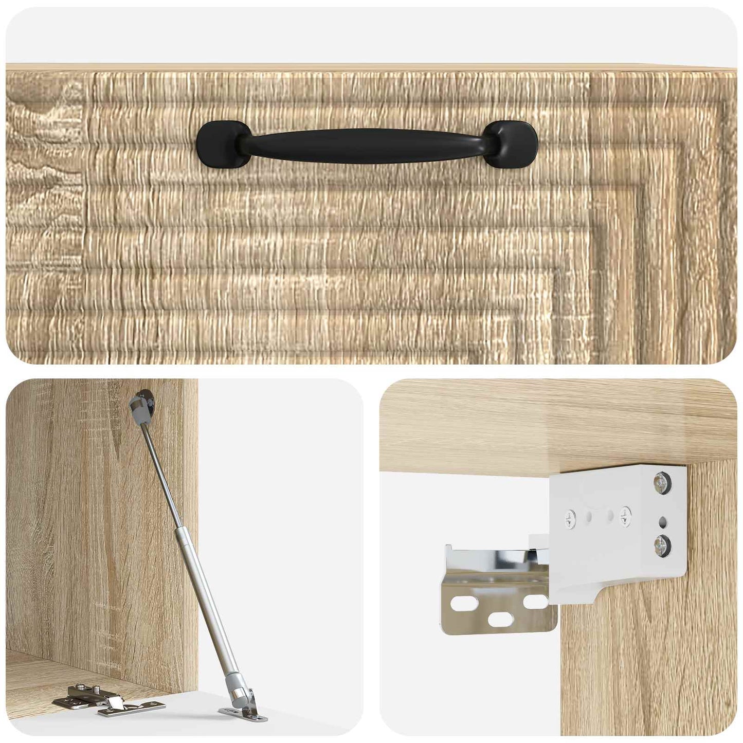 Wall-Mounted TV Cabinet Sonoma Oak 59.5 x 41 x 30 cm