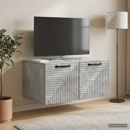 Wall-Mounted TV Cabinet Concrete Grey 59.5 x 41 x 30 cm