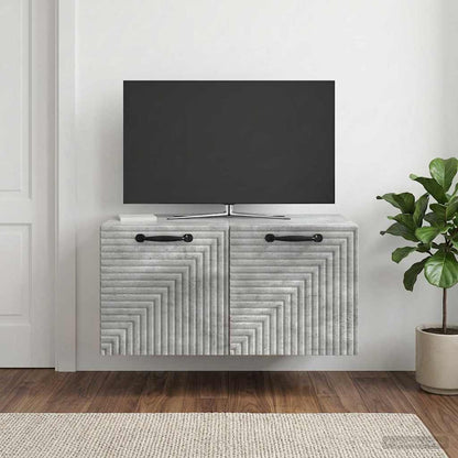 Wall-Mounted TV Cabinet Concrete Grey 59.5 x 41 x 30 cm