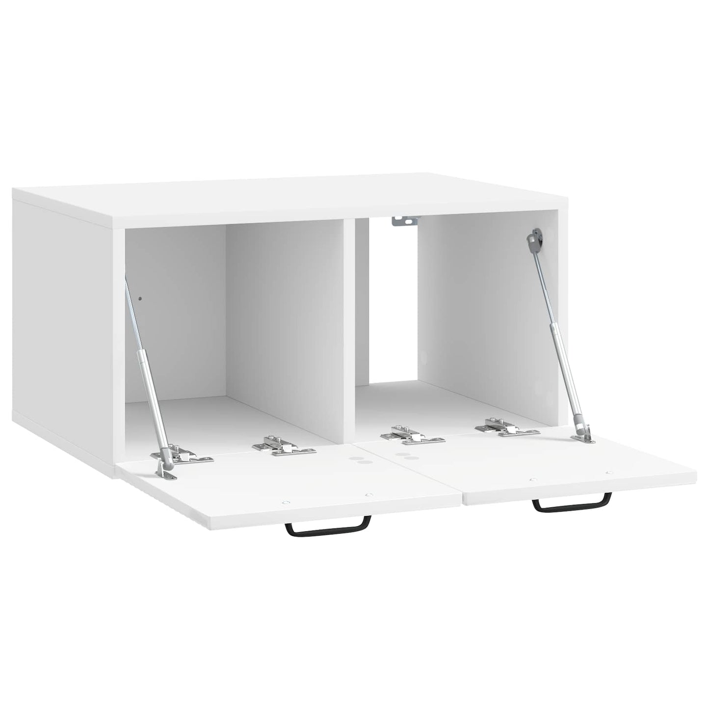 Wall-Mounted TV Cabinet High Gloss White 59.5 x 41 x 30 cm