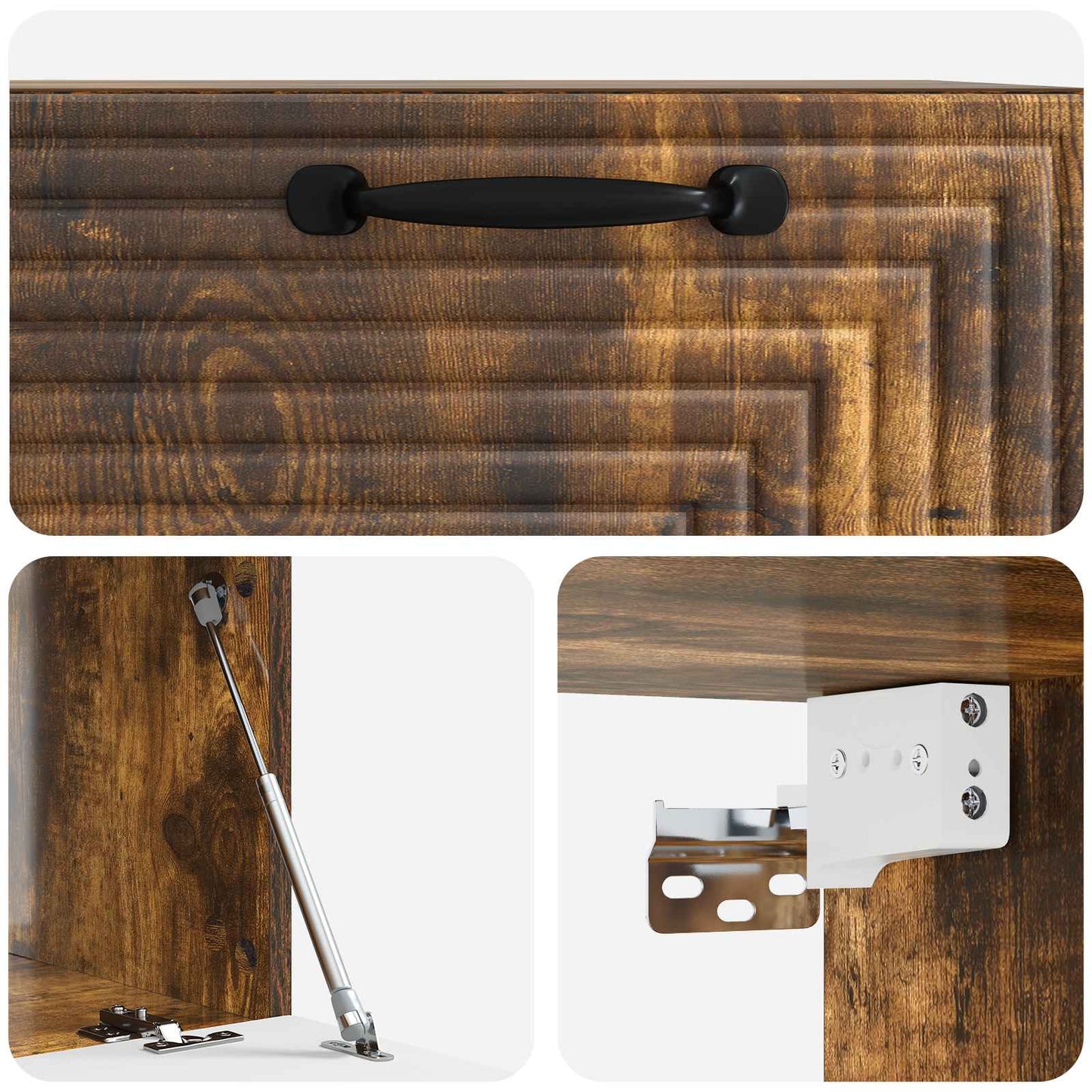 Wall-Mounted TV Cabinet Smoked Oak 59.5 x 41 x 30 cm