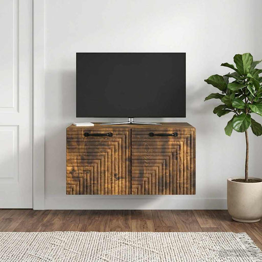 Wall-Mounted TV Cabinet Smoked Oak 59.5 x 41 x 30 cm