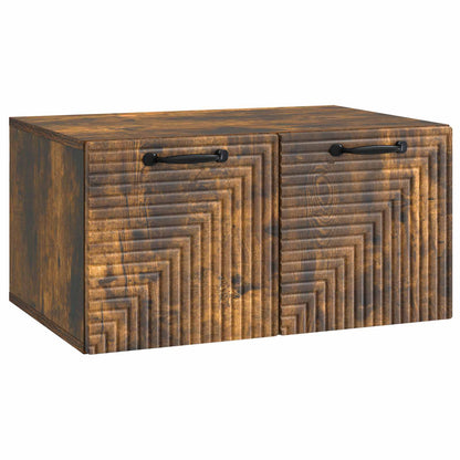 Wall-Mounted TV Cabinet Smoked Oak 59.5 x 41 x 30 cm