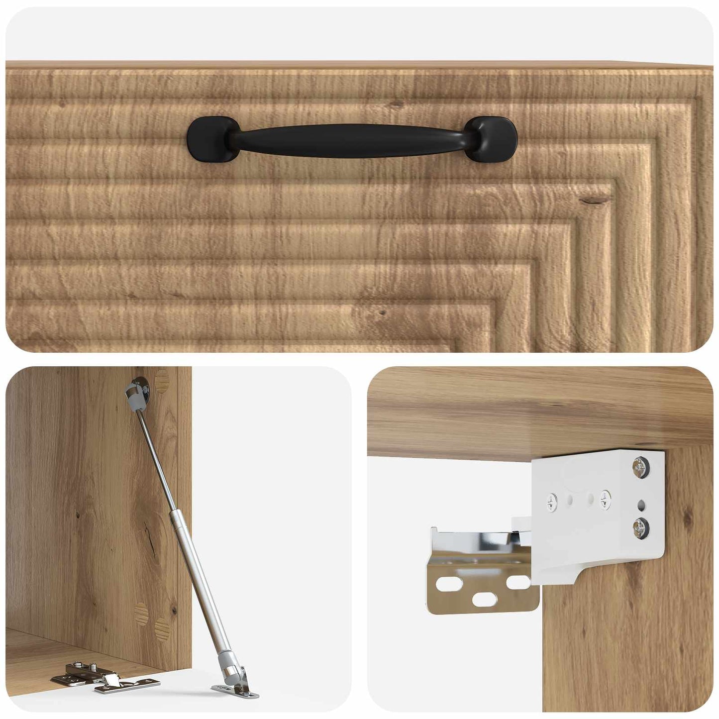 Wall-Mounted TV Cabinet Artisan Oak 59.5 x 41 x 30 cm