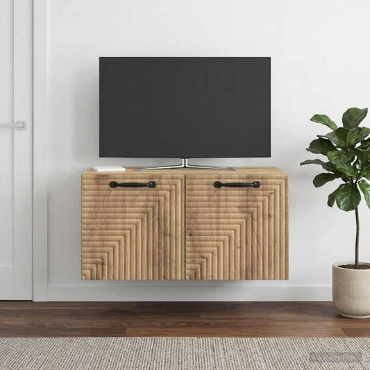 Wall-Mounted TV Cabinet Artisan Oak 59.5 x 41 x 30 cm