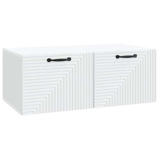 Wall-Mounted TV Cabinet White 78.5 x 41 x 30 cm Engineered Wood