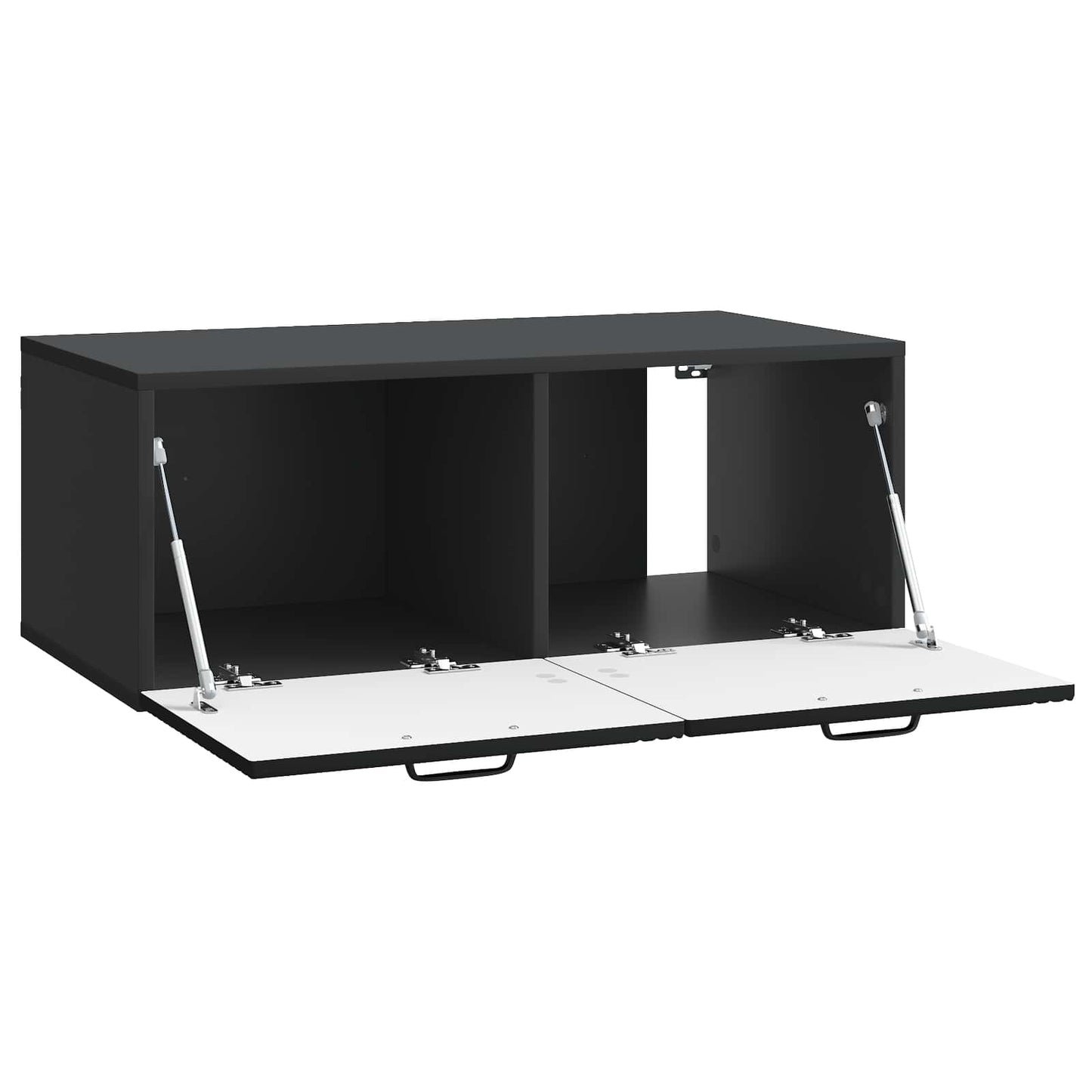 Wall-Mounted TV Cabinet Black 78.5 x 41 x 30 cm Engineered Wood