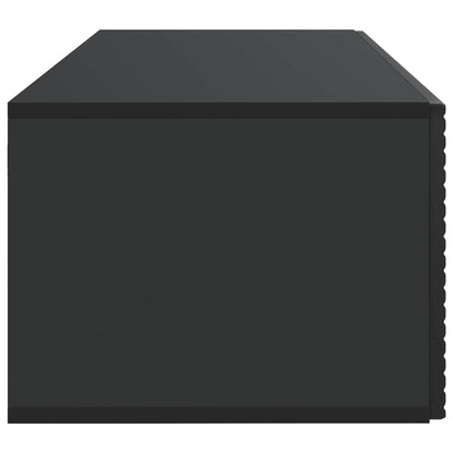 Wall-Mounted TV Cabinet Black 78.5 x 41 x 30 cm Engineered Wood