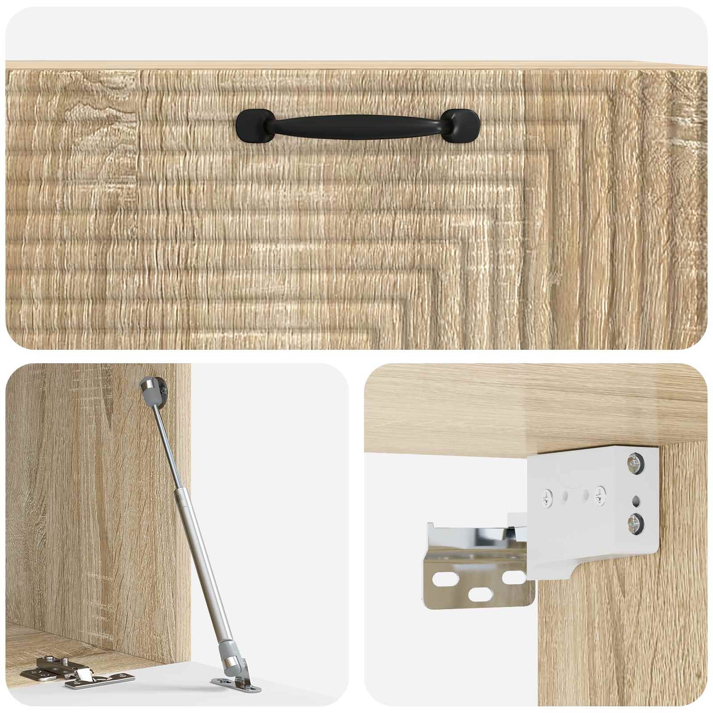 Wall-Mounted TV Cabinet Sonoma Oak 78.5 x 41 x 30 cm