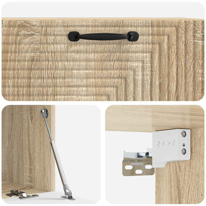 Wall-Mounted TV Cabinet Sonoma Oak 78.5 x 41 x 30 cm