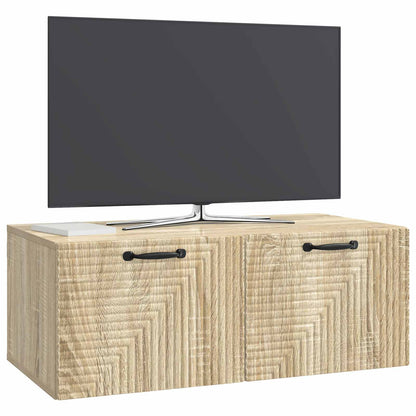 Wall-Mounted TV Cabinet Sonoma Oak 78.5 x 41 x 30 cm