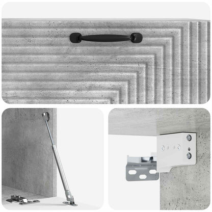 Wall-Mounted TV Cabinet Concrete Grey 78.5 x 41 x 30 cm