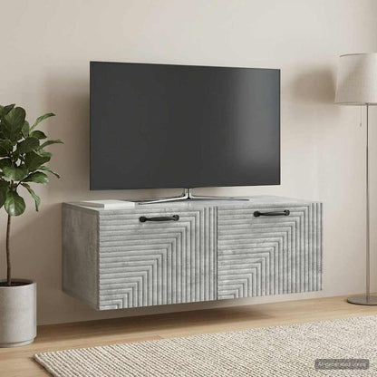 Wall-Mounted TV Cabinet Concrete Grey 78.5 x 41 x 30 cm