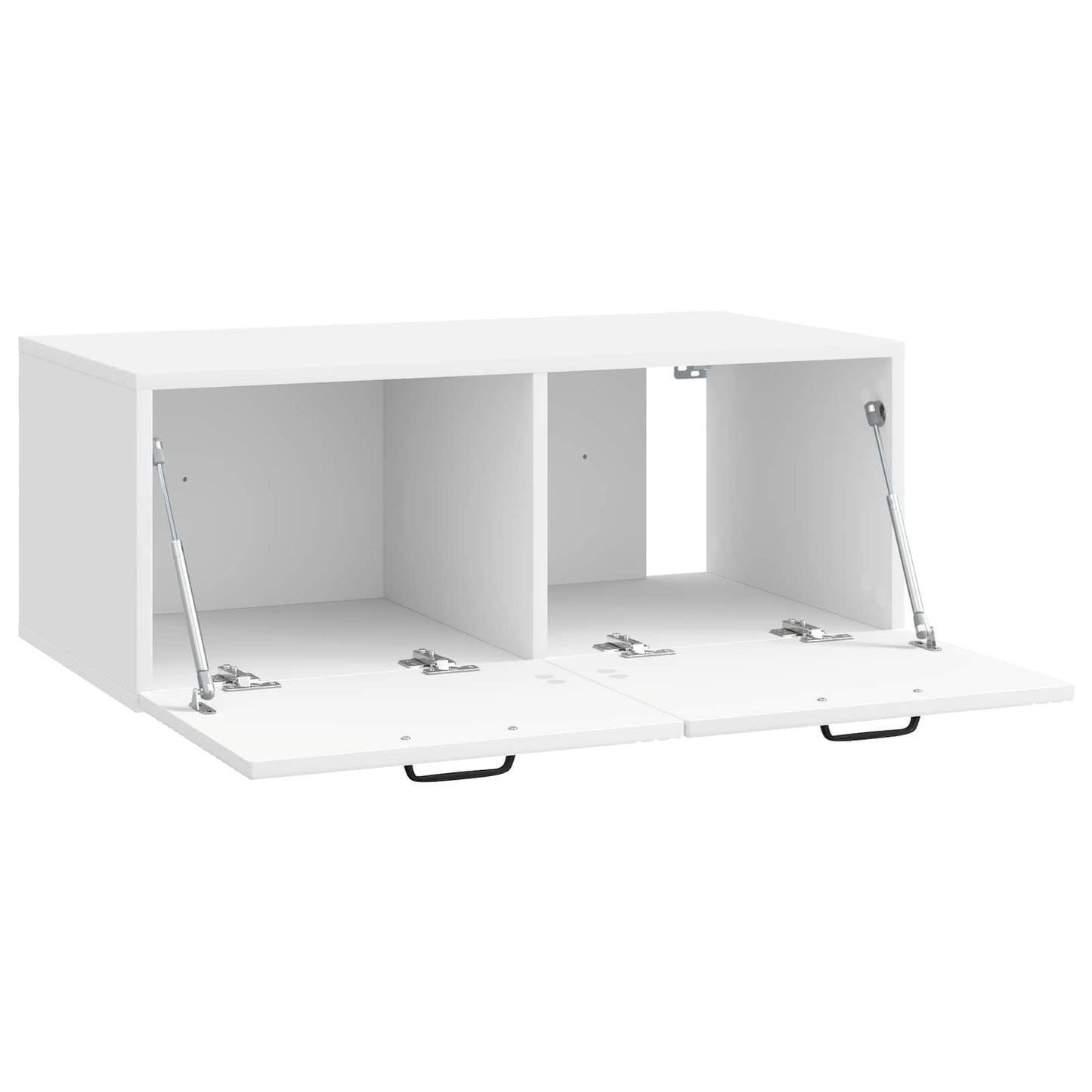 Wall-Mounted TV Cabinet High Gloss White 78.5 x 41 x 30 cm