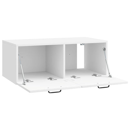 Wall-Mounted TV Cabinet High Gloss White 78.5 x 41 x 30 cm