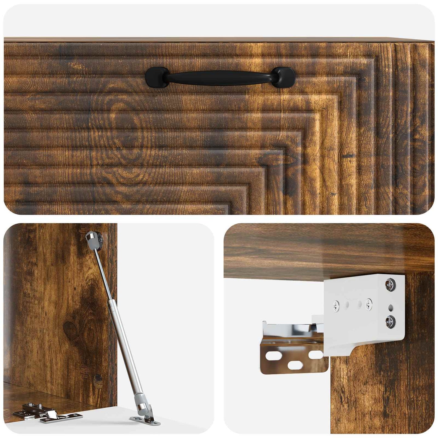 Wall-Mounted TV Cabinet Smoked Oak 78.5 x 41 x 30 cm