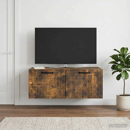 Wall-Mounted TV Cabinet Smoked Oak 78.5 x 41 x 30 cm