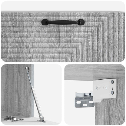 Wall-Mounted TV Cabinet Grey Sonoma 78.5 x 41 x 30 cm