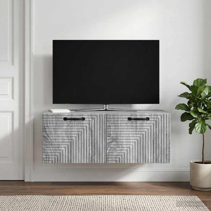 Wall-Mounted TV Cabinet Grey Sonoma 78.5 x 41 x 30 cm