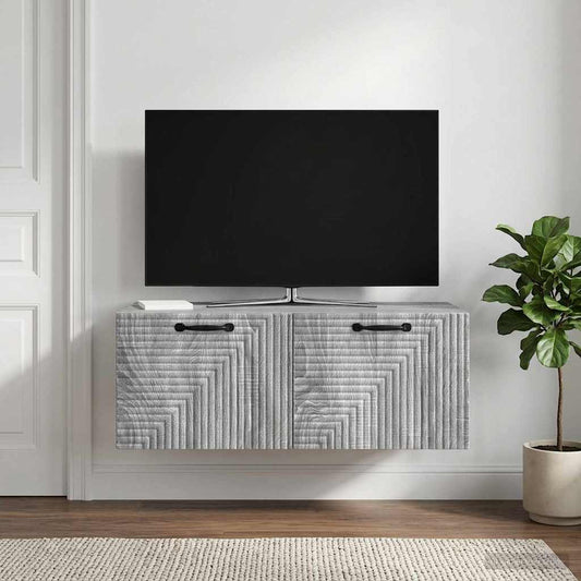 Wall-Mounted TV Cabinet Grey Sonoma 78.5 x 41 x 30 cm