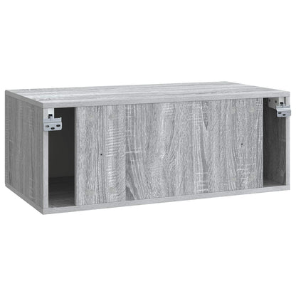 Wall-Mounted TV Cabinet Grey Sonoma 78.5 x 41 x 30 cm