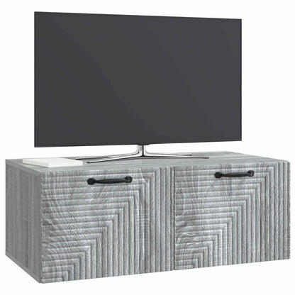 Wall-Mounted TV Cabinet Grey Sonoma 78.5 x 41 x 30 cm