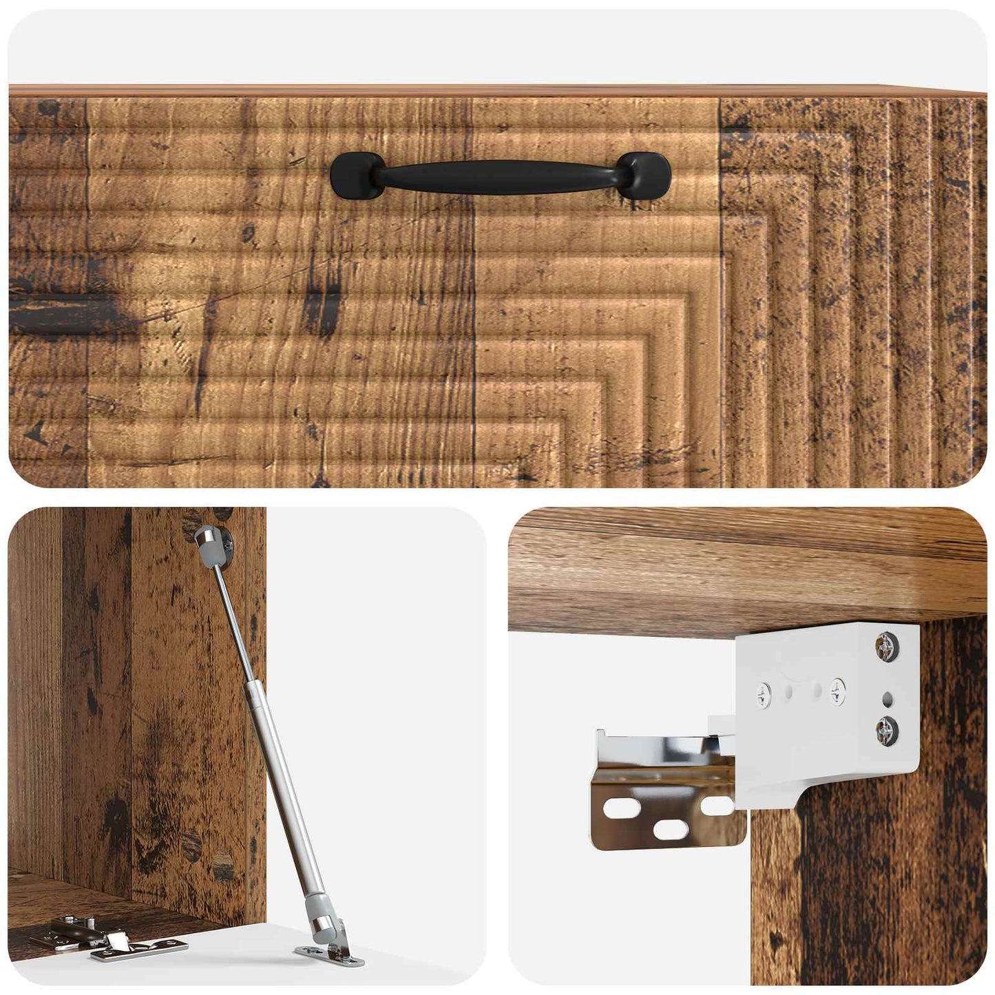 Wall-Mounted TV Cabinet Wall-mounted Old Wood 78.5 x 41 x 30 cm