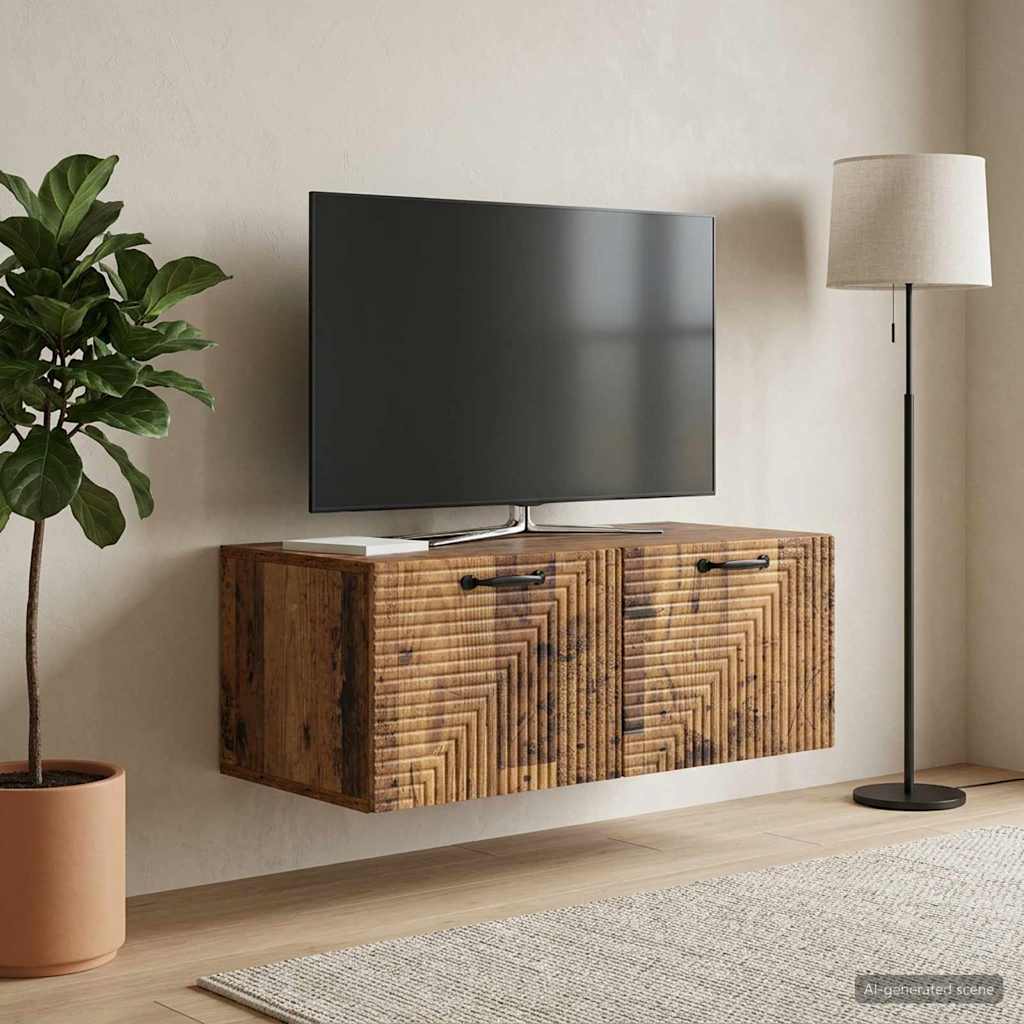 Wall-Mounted TV Cabinet Wall-mounted Old Wood 78.5 x 41 x 30 cm
